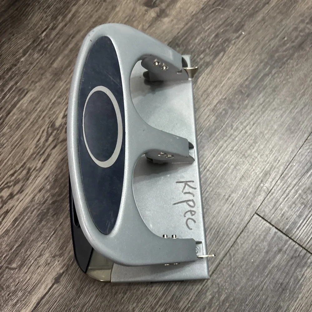 Heavy Duty Metal 3-Hole Paper Punch with Tray Office School Home Unbranded GUC